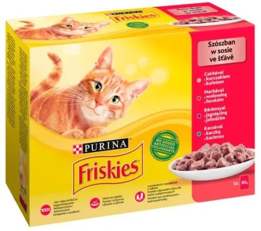 Friskies Mix meat - wet cat food - 12 x 85 g