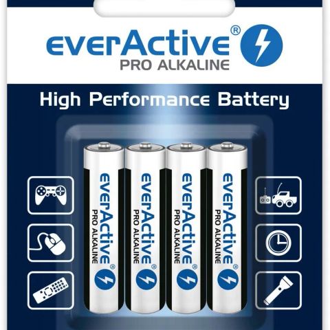 Alkaline batteries AAA / LR03 everActive Pro - 4 pieces (blister)