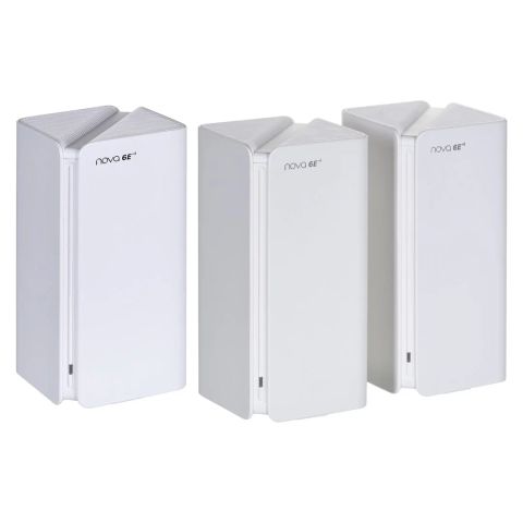 Tenda MX21 Pro(3-pack) Tri-band (2.4 GHz / 5 GHz / 6 GHz) Wi-Fi 6 (802.11ax) White Internal