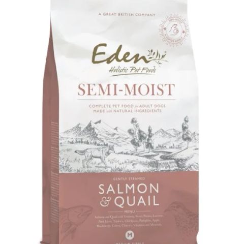 EDEN Semi-Moist Salmon & Quail - semi-moist dog food - 10kg