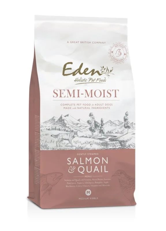 EDEN Semi-Moist Salmon & Quail - semi-moist dog food - 10kg