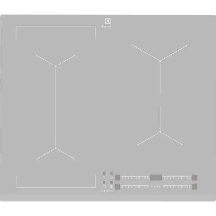 Electrolux EIV63440BS Silver Built-in Zone induction hob 4 zone(s)