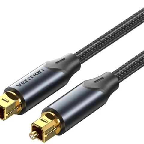 Vention optical audio cable, braided, 10 m, BLACK