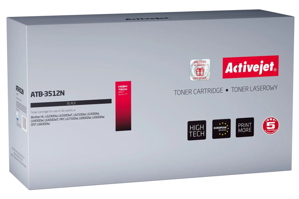 Activejet ATB-3512N toner (replacement for Brother TN-3512; Supreme; 12000 pages; black)