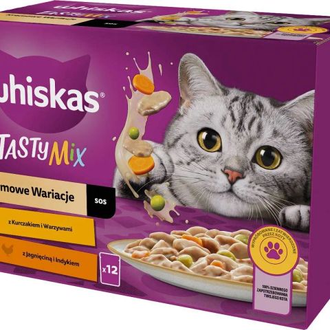 WHISKAS Tasty Mix - wet cat food - 12x85g