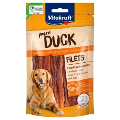 VITAKRAFT Duck Mini Coins - dog treat - 80g