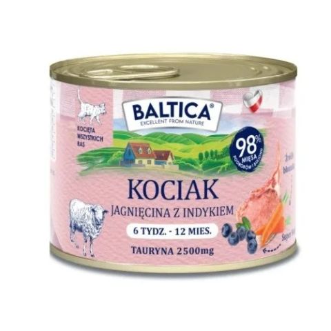 BALTICA Smaki regionów Kitten Lamb with turkey - wet cat food - 185g