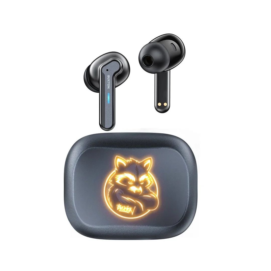 Buxton BTW 8200 Racoon - In-ear wireless earphones with charging case, white