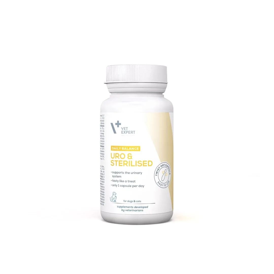VETEXPERT Uro & Sterilised - supplements for dogs and cats - 30 pcs