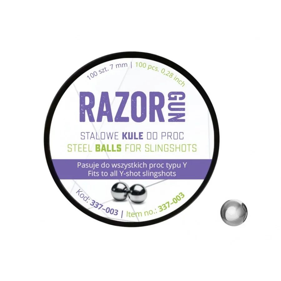 RazorGun 7 mm slingshot balls 100 pcs. (337-003)
