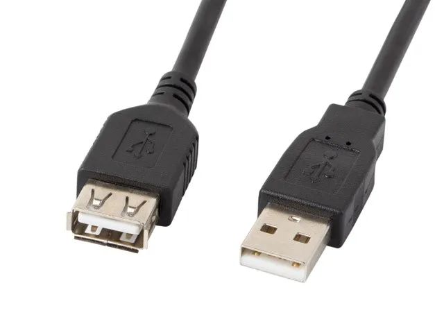 Lanberg | USB-A 2.0 Cable 1.8 m | CA-USBE-10CC-0018-BK | USB Type-A to USB Type-A