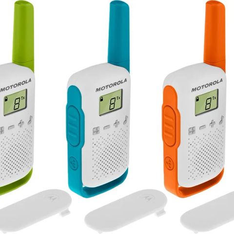 Motorola T42 two-way radio 16 channels Blue, Green, Orange, White