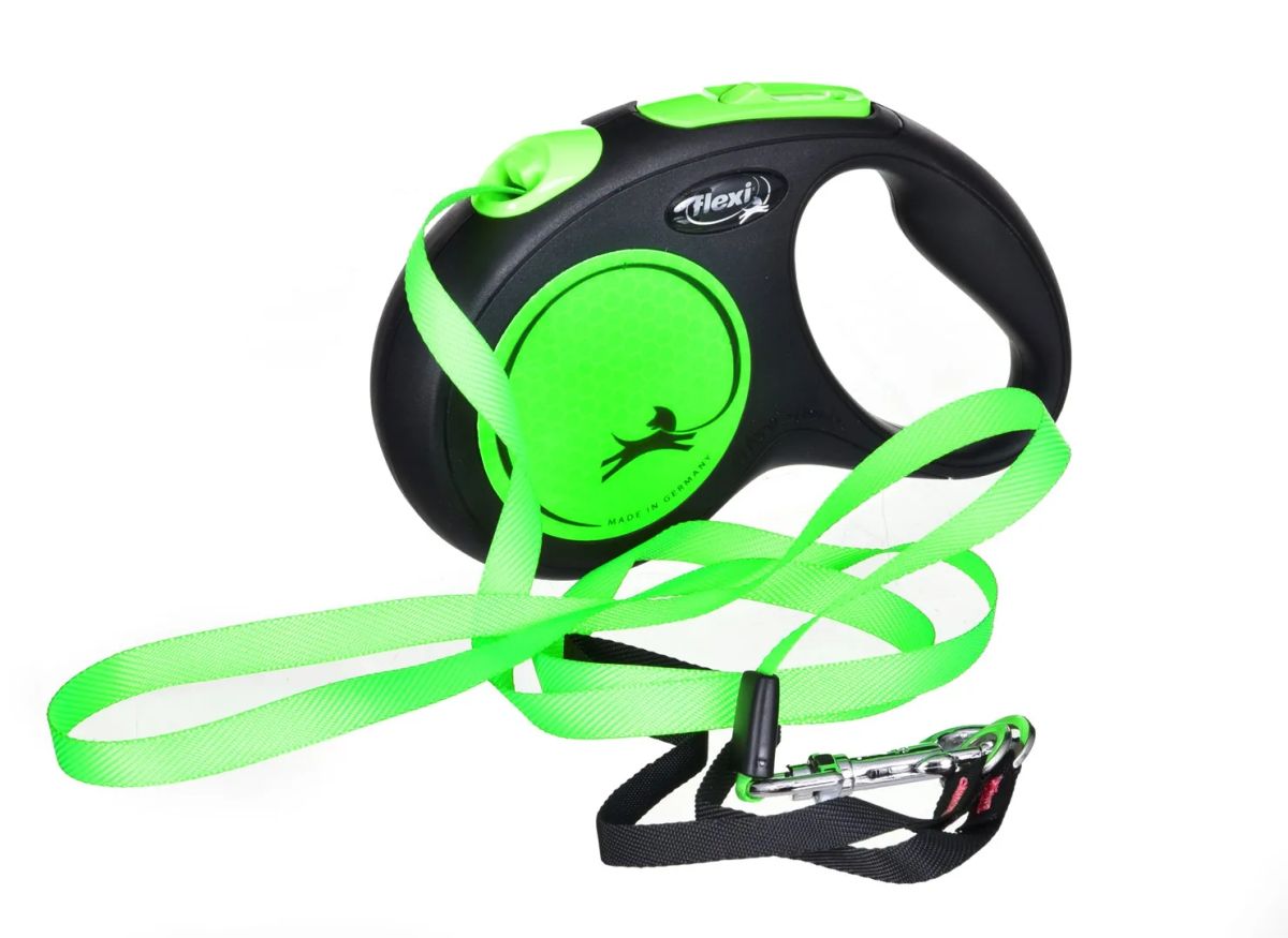 FLEXI New Neon M - retractable leash - 5 m