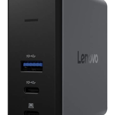 Lenovo X9 Charging GaN Dock Wired USB 3.2 Gen 2 (3.1 Gen 2) Type-C Grey