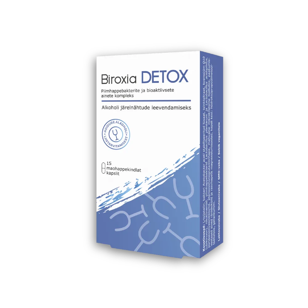 Biroxia Detox – pohmellivastased kapslid N15