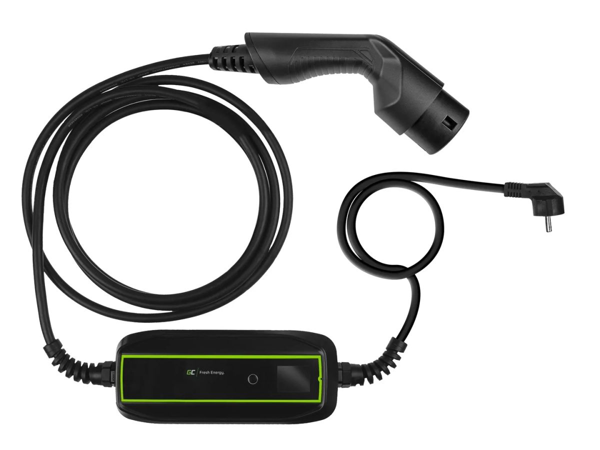 Green Cell EV16 electric vehicle charging station Black 1 Built-in display LCD