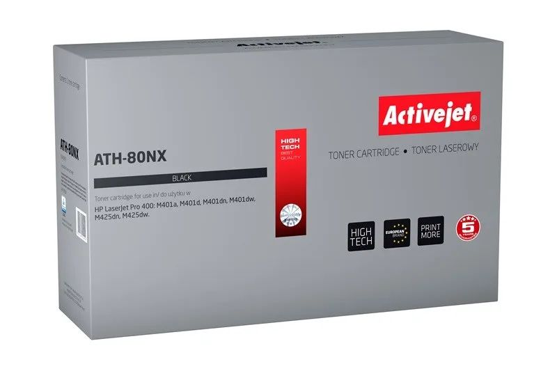 Activejet ATH-80NX Toner (replacement for HP 80X CF280X; Supreme; 6,900 pages; black)