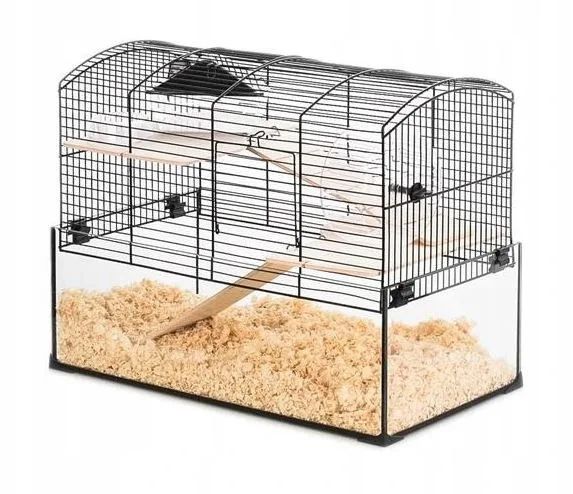ZOLUX Cage Neo Panas Little with glass cuvette, black