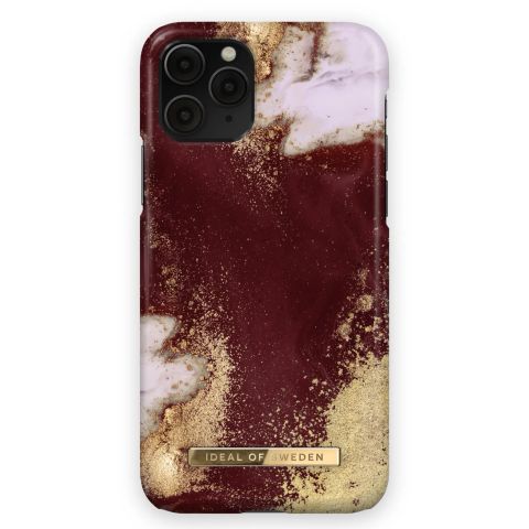 iDeal Of Sweden iPhone X / iPhone XS / iPhone 11 Pro ümbris Golden Burgundy Marble