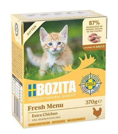 BOZITA Fresh Menu Kitten Chunks in sauce - wet cat food - 370g