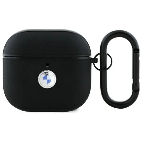 BMW Airpods 4 Leather Case Black