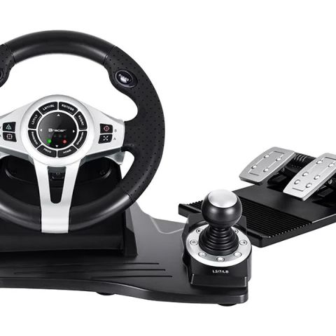 Tracer TRAJOY46524 Gaming Controller Black Steering wheel + Pedals PlayStation 4, Playstation 3