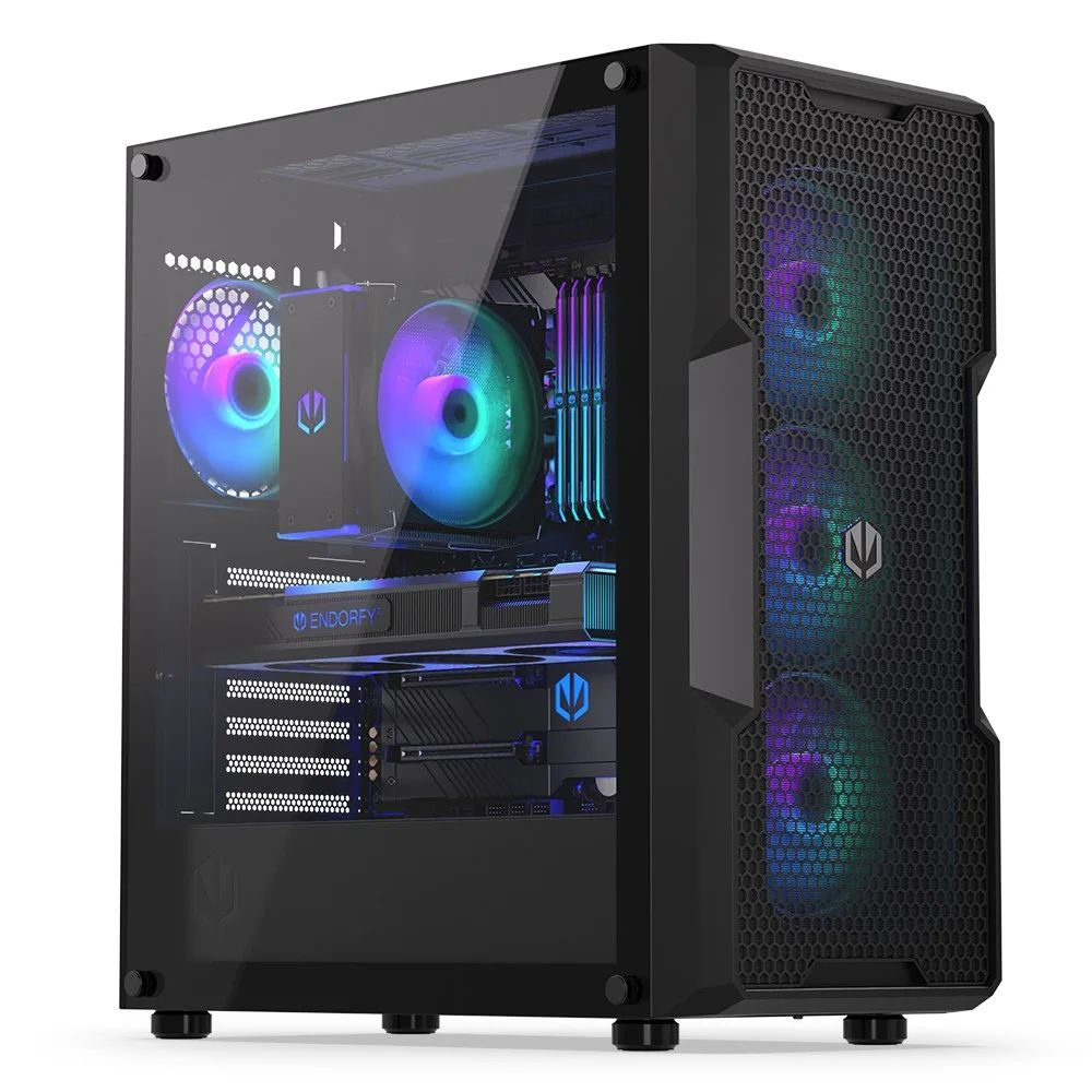 Case|ENDORFY|Regnum 400 ARGB|MidiTower|Case product features Transparent panel|Not included|ATX|MicroATX|MiniITX|Colour Black|EY2A009