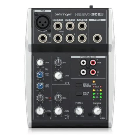 Behringer XENYX 502S - analogue audio mixer