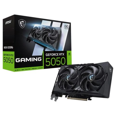 Graphics Card|MSI|NVIDIA|GeForce RTX 5050|8 GB|GDDR6|128 bit|PCI Express x16 5.0|Active|RTX50508GGAMINGOC