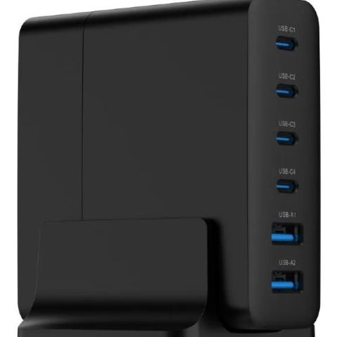 CHARGER USB UNIVERSAL 6P 75W/TA-UC-2A4C-PD75-01-BK GEMBIRD