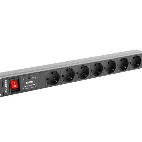 LANBERG PDU RACK POWER STRIP (1U,10A,7X SHUKO,2M)