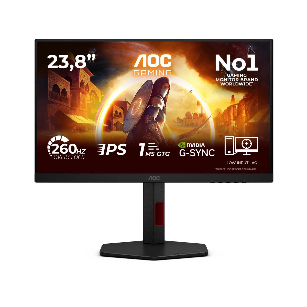 LCD Monitor|AOC|23.8 "|1920 x 1080 pixels|Full HD|Native aspect ratio 16:9|LED|Flat|24G4ZR