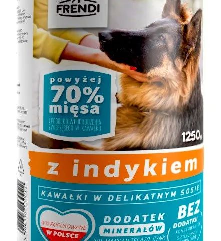 FRENDI with Turkey chunks in delicate sauce - wet dog food - 1250g