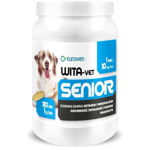 EUROWET Wita-Vet Senior - supplements for dogs - 80 tablets