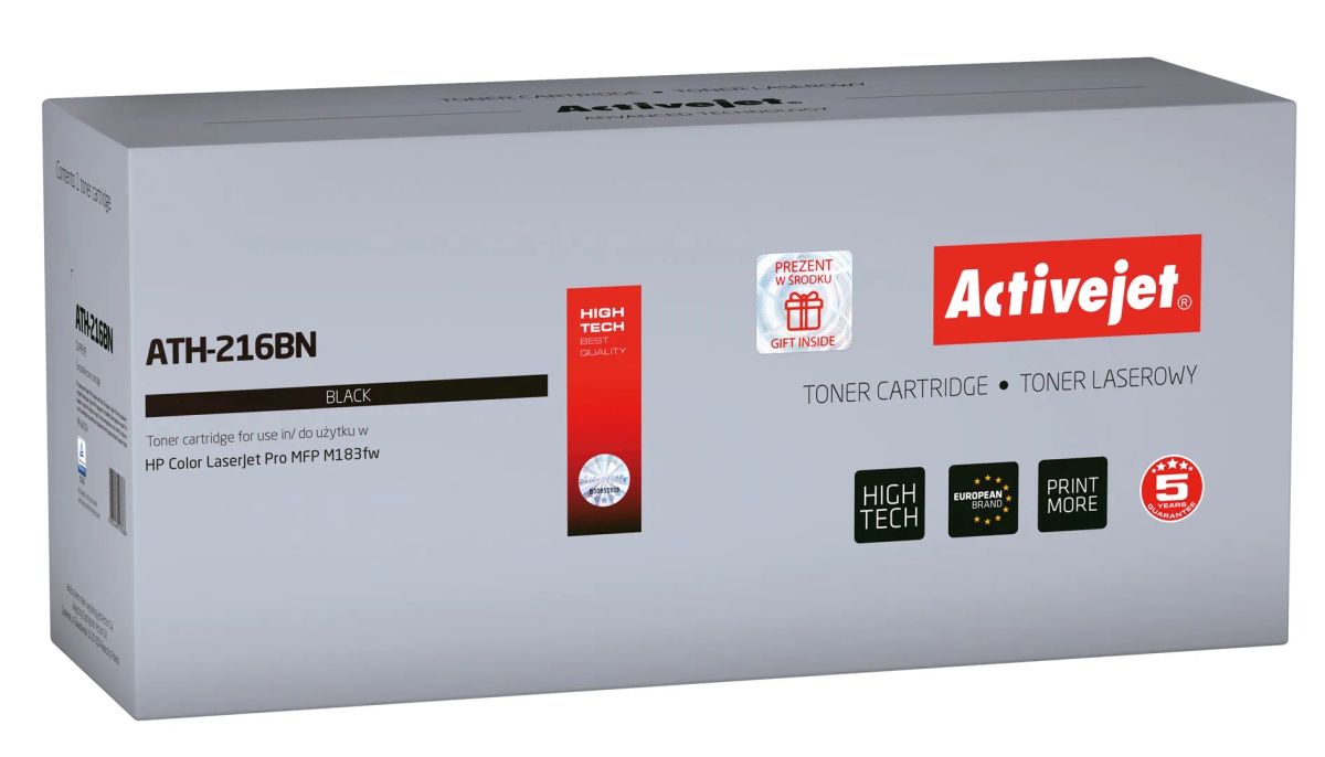 Activejet ATH-216BN Toner (replacement for HP 216A W2410A; Supreme; 1050 pages; black) with chip