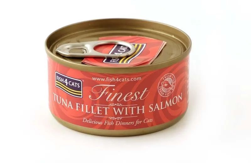 FISH4CATS Tuna fillet with salmon - wet cat food - 70g