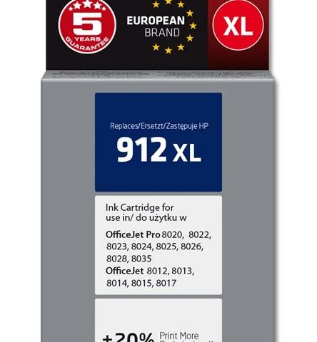 Activejet AH-912CRX Ink Cartridge (replacement for HP 912XL 3YL81AE; Premium; 990 pages; cyan)
