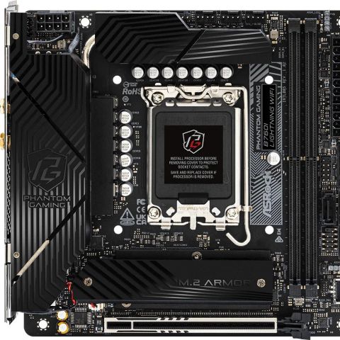 Mainboard|ASROCK|Intel B760 Express|LGA1700|Mini-ITX|Memory DDR5|Memory slots 2|1xPCI-Express 5.0 16x|3xM.2|1xHDMI|1xDisplayPort|5xUSB 3.2|1xUSB-C|1xOptical S/PDIF|1xRJ45|2xAudio port|B760ILIGHTNINGWIFI