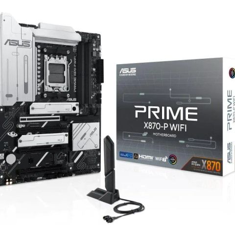 Mainboard|ASUS|AMD X870|SAM5|ATX|Memory DDR5|Memory slots 4|4xPCI-Express 4.0 16x|1xPCI-Express 5.0 16x|4xM.2|1xHDMI|4xUSB 2.0|4xUSB 3.2|2xUSB-C|1xRJ45|3xAudio port|PRIMEX870-PWIFI
