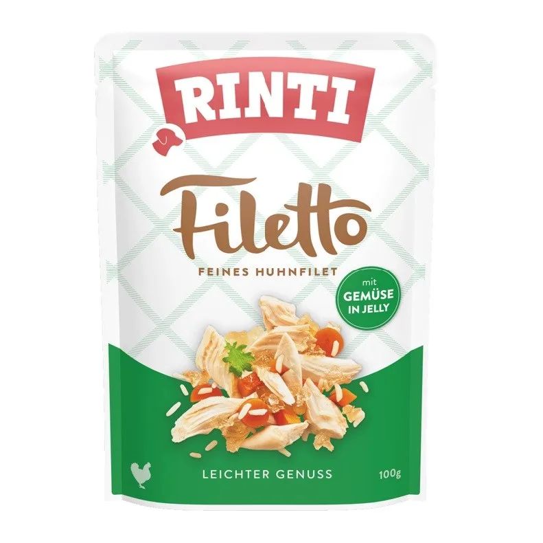 RINTI Filetto Chicken fillet with vegetables - wet dog food - 100g