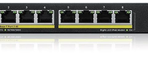 Zyxel GS1915-8EP Managed L2 Gigabit Ethernet (10/100/1000) Power over Ethernet (PoE) Black