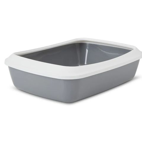 SAVIC IRIZ Litter tray with rim - 42 cm - grey