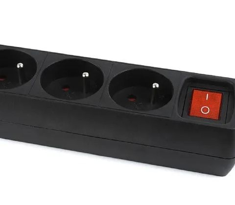 Gembird EG-PSU3F-01 surge protector Black 3 AC outlet(s) 230 V 0.6 m