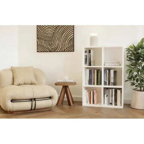 MALAX MINI 2X3 WHITE BOOKCASE