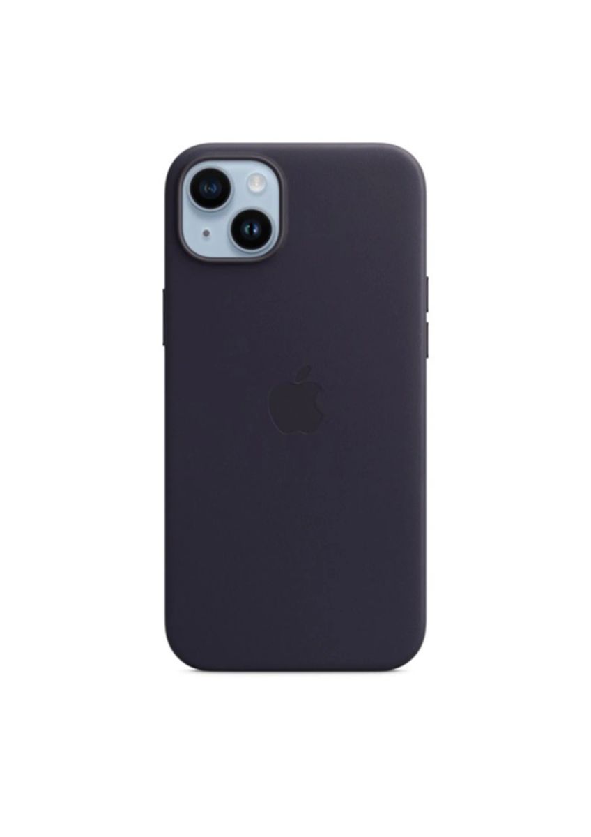 iPhone 14 Plus Leather Case Midnight Originaal Ümbris