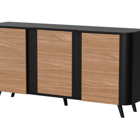 Cama VOLARE chest of drawers 151 x 39 x 75 cm black/walnut