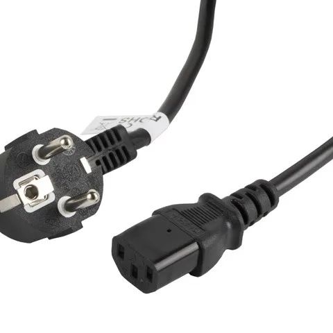 Lanberg | CEE 7/7 to IEC 320 C13 Power Cord | CA-C13C-11CC-0050-BK