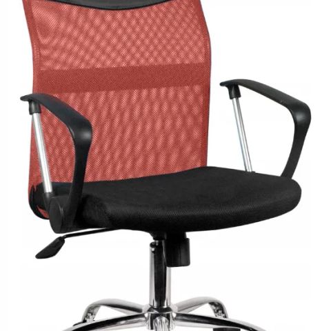 Topeshop KRZESŁO NEMO CZERWON office/computer chair Padded seat Mesh backrest