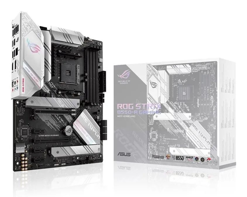 Mainboard|ASUS|AMD B550|SAM4|ATX|3xPCI-Express 3.0 1x|1xPCI-Express 3.0 4x|1xPCI-Express 4.0 16x|2xM.2|Memory DDR4|Memory slots 4|1xHDMI|1xDisplayPort|2xAudio-In|3xAudio-Out|2xUSB 2.0|1xUSB type C|5xUSB 3.2|1xOptical S/PDIF|1xRJ45|ROGSTRIXB550-AGAMI…
