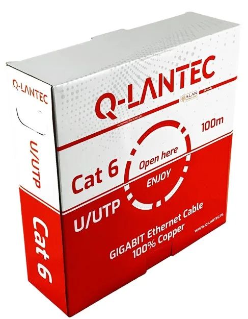 Q-LANTEC U/UTP cat.6A network cable, twisted pair, LSOH